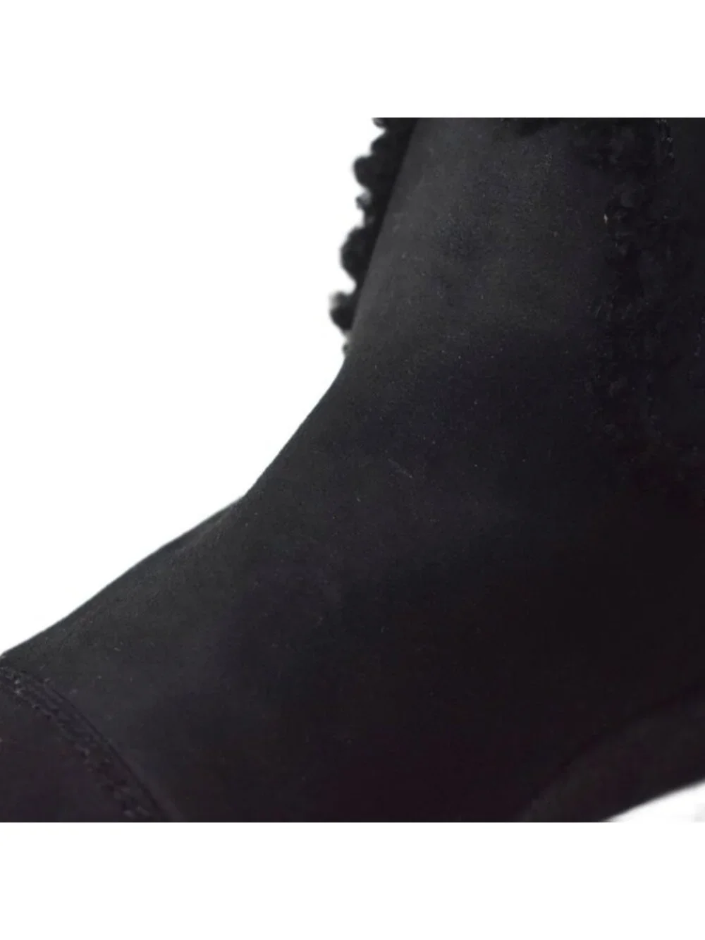 Chanel Long Boots Mouton Inner Shearling Coco Mark 36.5 Black Aa - Picture 7 of 8